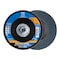 Pferd 6" x 5/8-11 Thd. POLIFAN Flap Disc - Z PSF EXTRA STEELOX, Zirconia, 120 Grit, Conical 60672 - alternate 1